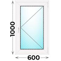 Пластиковое окно одностворчатое 600x1000 (KBE)