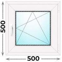 Окно 500x500 одностворчатое (Novotex) Одностворчатое Novotex