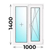 Пластиковое окно MELKE 1000x1400 двухстворчатое
