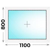 Пластиковое окно MELKE 1100x800 глухое