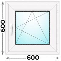 Окно 600x600 одностворчатое (Novotex) Одностворчатое Novotex