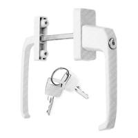 Ручка для окна двусторонняя с ключом узкая асимметричная RAOSK12