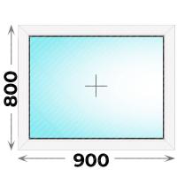 Пластиковое окно MELKE 900x800 глухое