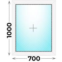 Пластиковое окно MELKE 700x1000 глухое