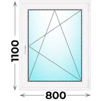 Окно 800x1100 одностворчатое (Novotex) Одностворчатое Novotex